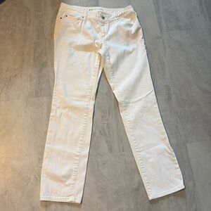 Michael Kors Jeans  off-white  winter white  mid rise  boot cut  5 pocket size 8